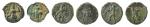 14368   贵霜伽腻色伽及胡吡色伽及瓦苏德瓦铜币一组三枚
