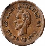 1864 Lincoln Portrait / FREE DOM. Fuld-125/294 a, Cunningham 5-410C, King-200, DeWitt-AL 1864-48. Ra