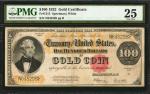 Fr. 1215. 1922 $100 Gold Certificate. PMG Very Fine 25.