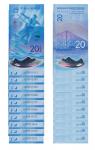 2022年第24届冬季奥林匹克运动会纪念钞（豹子号，一组十枚） 爱藏 67EPQ68EPQ