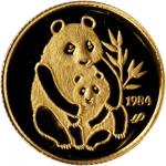 1984年熊猫纪念金币 完未流通