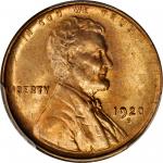 1920-S Lincoln Cent. MS-65 RD (PCGS). Gold Shield Holder.