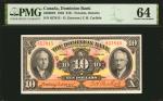 CANADA. Dominion Bank. 10 Dollars, 1935. CH #220-26-04. PMG Choice Uncirculated 64.