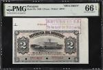 PARAGUAY. Republica del Paraguay. 2 Pesos, 1899. P-97s. Specimen. PMG Gem Uncirculated 66 EPQ.