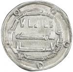 ABBASID: al-Mansur, 754-775, AR dirham (2.88g), al-Muhammadiya, AH155, A-213.2, with the second M of