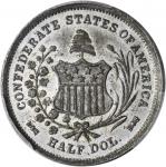 "1861" (1879) Scott Confederate Half Dollar Token. Breen-8003. White Metal. MS-62 (PCGS).