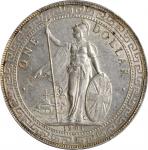 1901-B年英国贸易银元站洋壹圆银币。孟买铸币厂。 GREAT BRITAIN. Trade Dollar, 1901-B. Bombay Mint. PCGS MS-62.