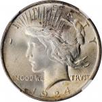 1924 Peace Silver Dollar. MS-66+ (NGC). CAC.