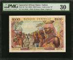 EQUATORIAL AFRICAN STATES. Banque Centrale. 1000 Francs, ND (1963). P-5d. PMG Very Fine 30.