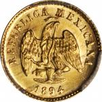MEXICO. Peso, 1894-Mo M. Mexico City Mint. PCGS MS-64 Gold Shield.