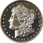1897 Morgan Silver Dollar. Proof-67 Cameo (PCGS).