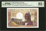 1970-84年马里中央银行1000法郎。 MALI. Banque Centrale du Mali. 1000 Francs, ND (1970-84). P-13c. PMG Gem Uncir