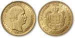 1884年希腊20德拉克马金币一枚，重：6.5g，近未使用至完全未使用