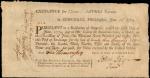 United States of America. June 15, 1779. First of Exchange for 23,000 Livres Tournois, pay to Mr. Ca