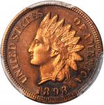 1893 Indian Cent. Proof-62 BN (PCGS).