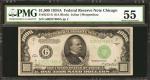 Fr. 2212-G. 1934A $1000 Federal Reserve Note. Chicago. PMG About Uncirculated 55.