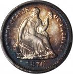 1870 Liberty Seated Half Dime. Proof-66 Cameo (PCGS). CAC.