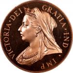 1901年澳大利亚复刻后铸壹圆银币。CANADA. Copper Fantasy Dollar, "1901". Victoria. PCGS PROOF-68 Cameo.