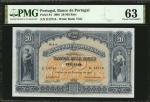 PORTUGAL. Banco de Portugal. 20 Mil Reis, 1906. P-84. PMG Choice Uncirculated 63.