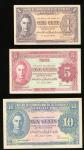 Board of Commissioners of Currency, Malaya, a group of 5, including: 1, 5, 10, 20 and 50 cents, 1941