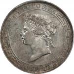 1866年香港壹圆银币。 香港造币厂。(t) HONG KONG. Dollar, 1866. Hong Kong Mint. Victoria. PCGS MS-60.