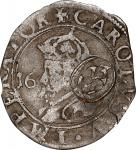 Edict of 1640 Counterstamped Douzain. Host Coin: France, Franche-Comté, (in the name of) Charles V, 