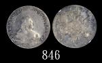 1745年CNB俄罗斯银币卢布1745CNB Russia Silver Rouble. NGC AU Details, cleaned
