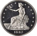1882 Trade Dollar. Proof-62 Cameo (PCGS).