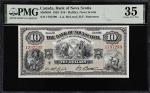 CANADA. Bank of Nova Scotia. 10 Dollars, 1935. CH# 550-36-04. PMG Choice Very Fine 35.