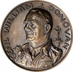 1970 Office of Strategic Services Society William J. Donovan Award. Cast Bronze. Awarded to Colonel 