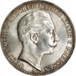 GERMANY. Prussia. 3 Mark, 1911-A. Berlin Mint. Wilhelm II. PCGS MS-64.