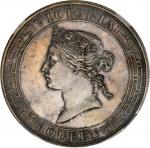 HONG KONG. Dollar, 1868. NGC AU-58.