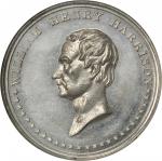 1840 William Henry Harrison. DeWitt-WHH 1840-4. White metal. Restrike. 42.8 mm. MS-62PL (NGC).