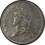 1809 Classic Head Cent. Sheldon-280. Rarity-2. Mint State-64 BN (PCGS).