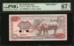 RWANDA-BURUNDI. Banque dEmission du Rwanda et du Burundi. 500 Francs, 1960. P-6s. Specimen. PMG Supe