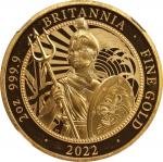 2022 Britannia 2oz Gold 200 Pounds. Commemorative Series. Queen Elizabeth II. Trial of the Pyx Test 
