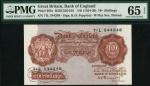 Bank of England, K.O. Peppiatt, 10/-, ND (1948), 71L 544248, red-brown with Britannia in crowned orn