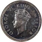 BRITISH INDIA: George VI, 1936-1952, AR ½ rupee, 1938  (c), KM-549, Prid-362, S&W-9.41, proof restri