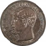 GUATEMALA. Peso, 1863. NGC AU-55.