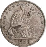 1858 Liberty Seated Half Dollar. EF-40 (NGC).