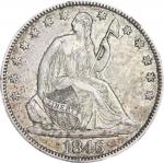 1846 Liberty Seated Half Dollar. Medium Date. AU-53 (NGC).