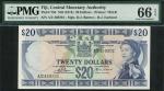 Fiji, Central Monetary Authority, $20, ND (1974) serial number A/2 459201, blue and multicoloured, p