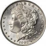 1902 Morgan Silver Dollar. MS-66+ (PCGS).