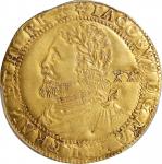 GREAT BRITAIN. Laurel, ND (1619-20). London Mint; mm: spur rowel. James I. PCGS AU-55.