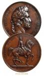 *Lot19251842年法国奥尔良公爵军队掌权大型纪念铜章一枚，PCGSSP63BN