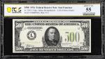 Fr. 2201-L. 1934 Light Green Seal $500 Federal Reserve Note. San Francisco. PCGS Banknote About Unci
