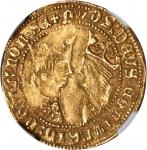 SPAIN. Castellano, ND (1475-97). Seville Mint (S-S). Ferdinand & Isabella (1474-1504). NGC EF-45.