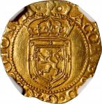 SCOTLAND. 1/2 Sword & Sceptre Piece, 1601. Edinburgh Mint. James VI. NGC EF-45.