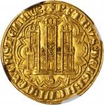 SPAIN. Castile & Leon. Dobla, ND (1350-69) S-P. Seville Mint. Pedro I "The Cruel" (1350-69). NGC MS-