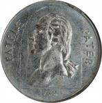 1732 (ca. 1859) Patriae Pater, Third Obverse / Daniel Webster Medal. By Frederick C. Key. Musante GW